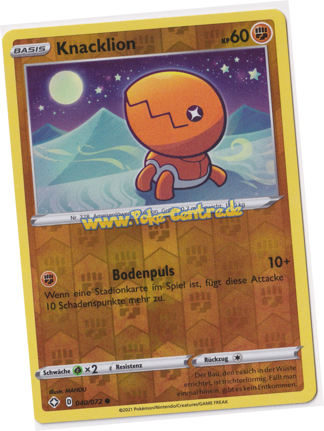 Knacklion 040/072 Common Reverse Holo - Glänzendes Schicksal Deutsch