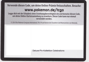 Pokémon TCGO Code: Celebrations Delxue Pin Kollektion Zacian