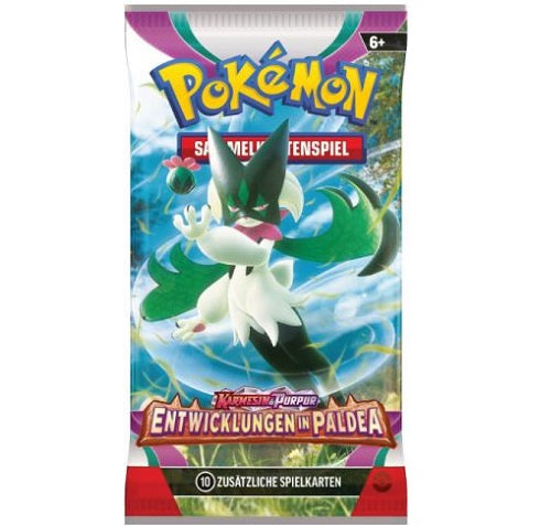 1x Pokemon Karmesin & Purpur - Entwicklungen in Paldea Booster Pack