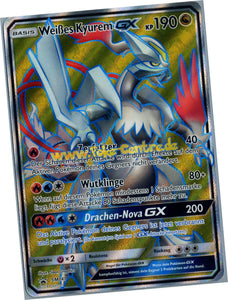 Weißes Kyurem GX SM141 Ultra Rare - Sonne Mond Promo Deutsch