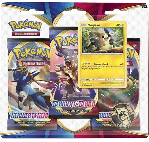 Schwert & Schild - 3-Pack Blister Morpeko