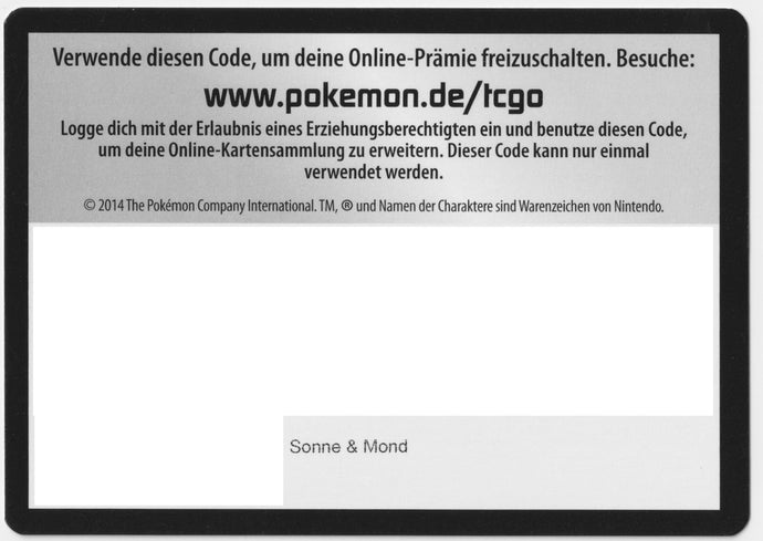 Pokémon TCGO Booster: Sonne & Mond