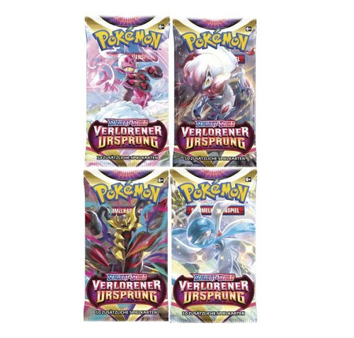 4x Pokémon Schwert & Schild - Verlorener Ursprung Booster Pack