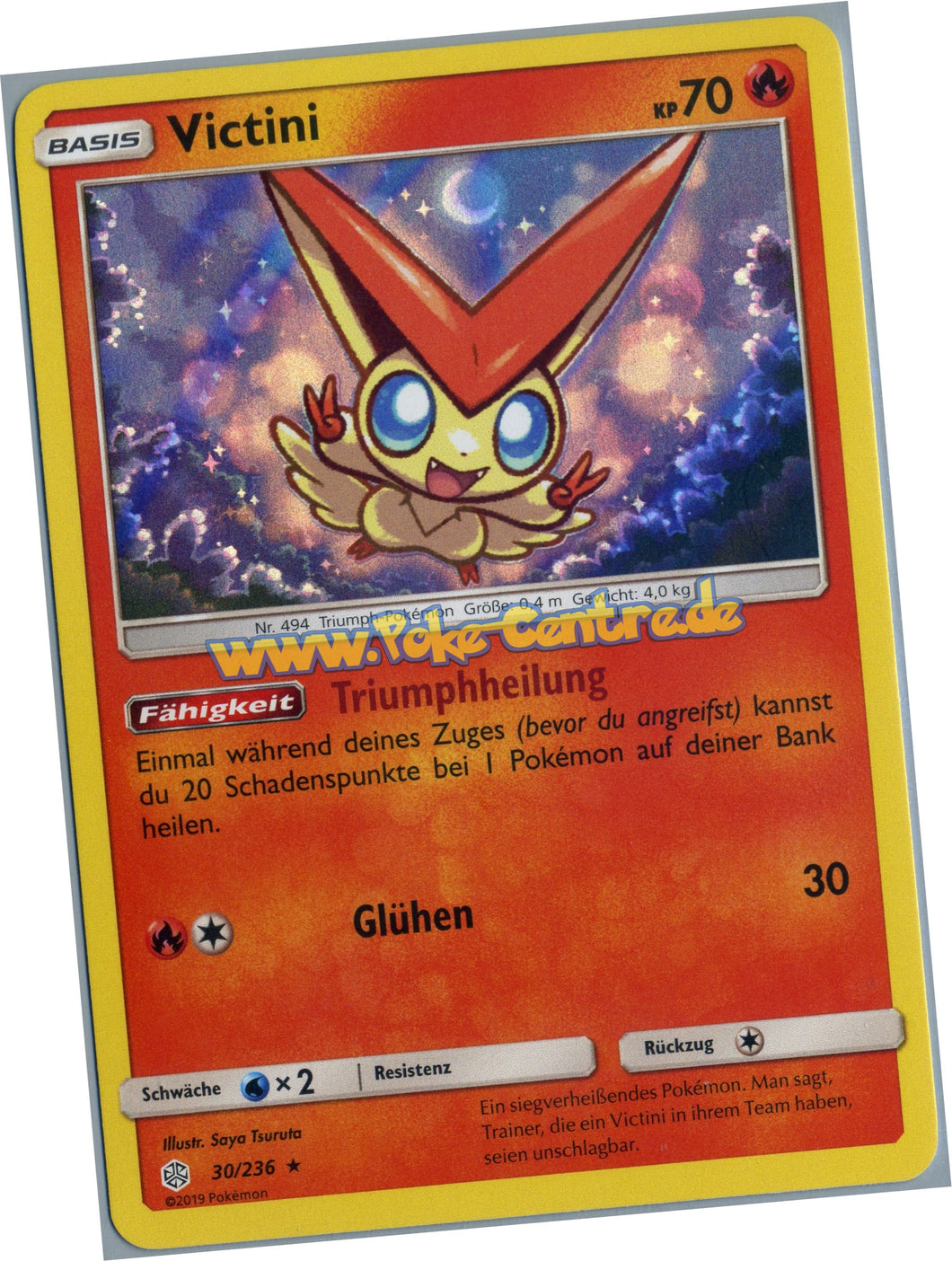 Victini 30/236 Rare Holo - Welten im Wandel Deutsch